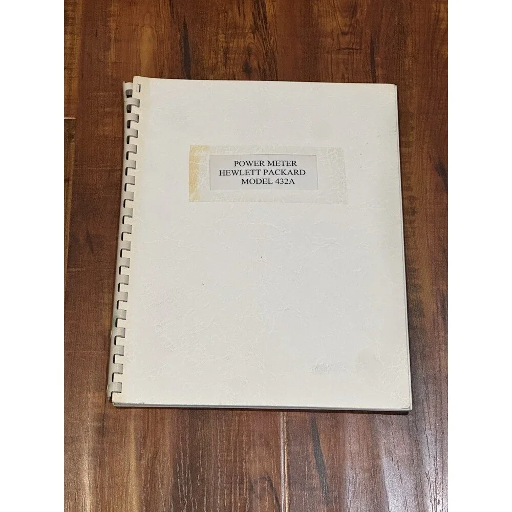 Lot of (2) Hewlett Packard HP 152A Amplifier & 432A Power Meter Manual